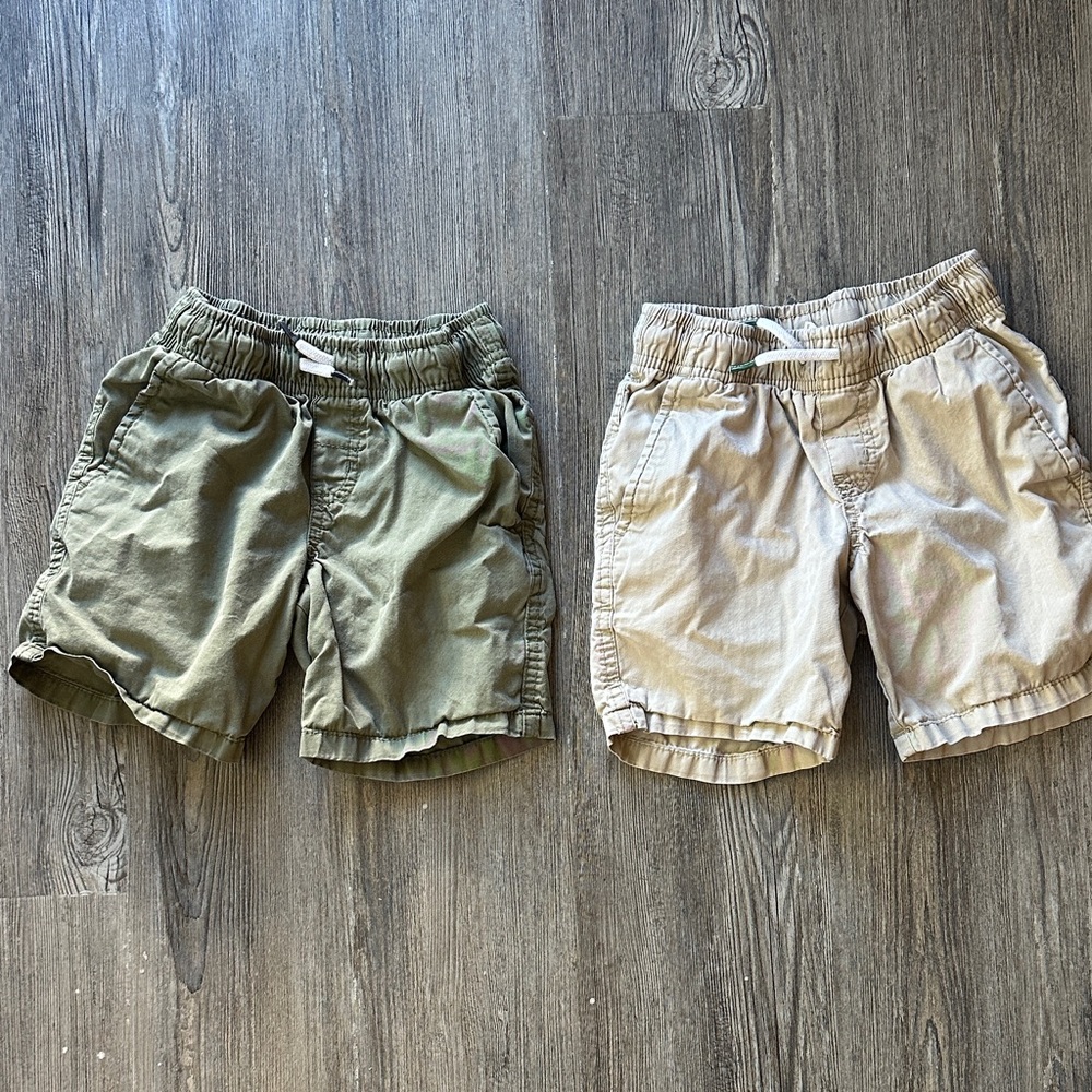 Cat & Jack Green and Beige Kids Shorts